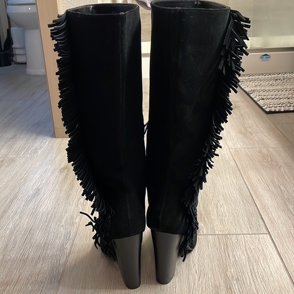 Tall suede fringe boot NWOT - Picture 3 of 9